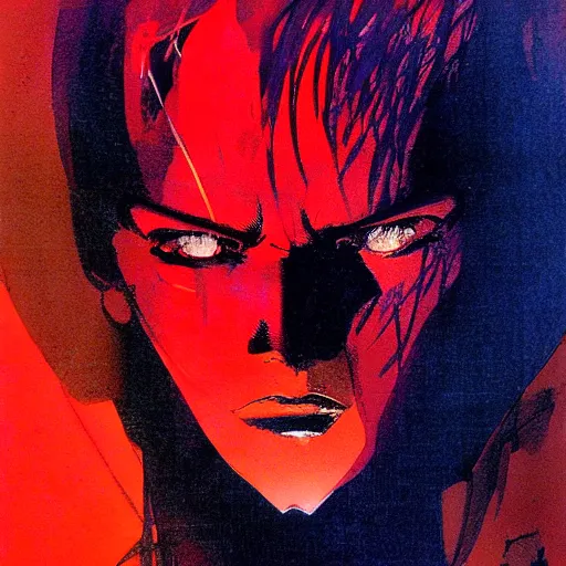 Image similar to citizen portrait soft light painted by bill sienkiewicz and bob peak, inspired by akira anime, smooth face feature, intricate oil painting, high detail illustration, sharp high detail, manga and anime 1 9 9 9