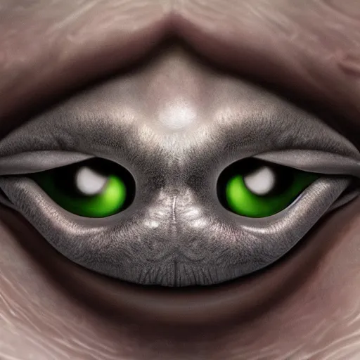 Image similar to photorealistic alien face closeup, ultra detailed, realistic