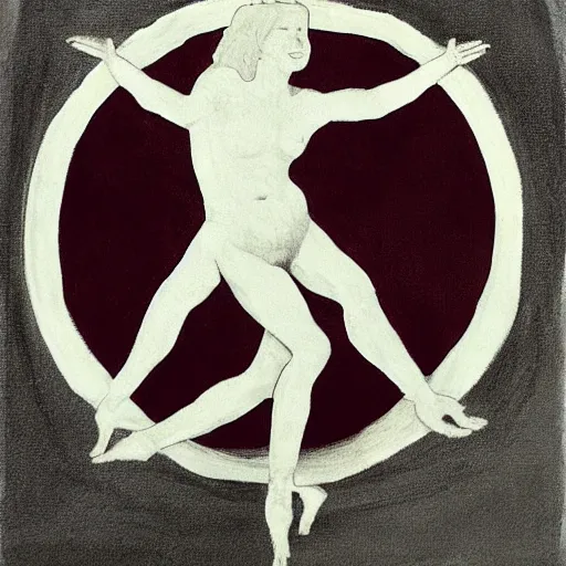 Image similar to vitruvian woman