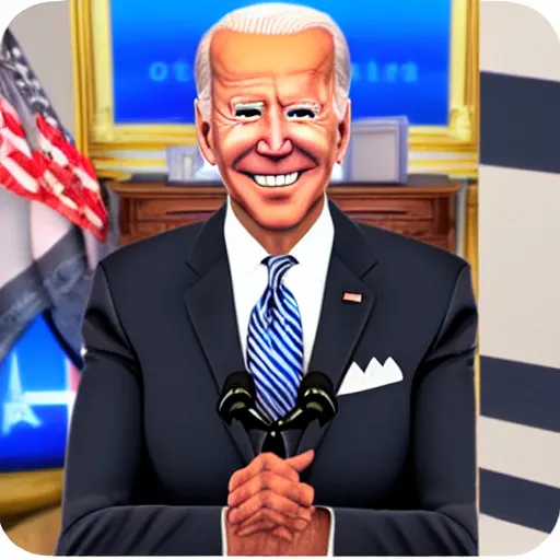 Image similar to Joe Biden Vtuber