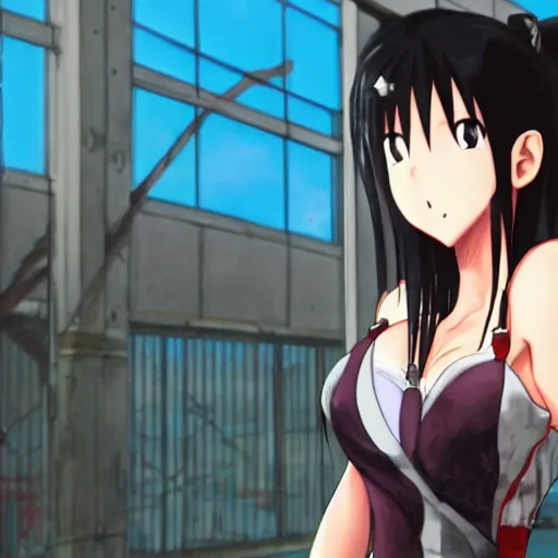 Image similar to beautiful anime with tifa lockhart