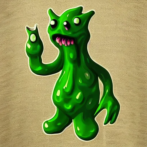 Image similar to slime monster