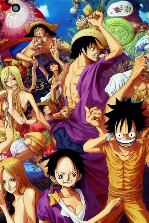 One Piece X Anime One Piece Hd Art Matte Finish Poster Paper Print -  Animation & Cartoons posters in India - Buy art, film, design, movie,  music, nature and educational paintings/wallpapers at