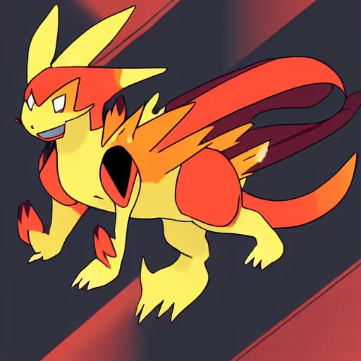 Prompt: new Pokémon, fire type-n 9