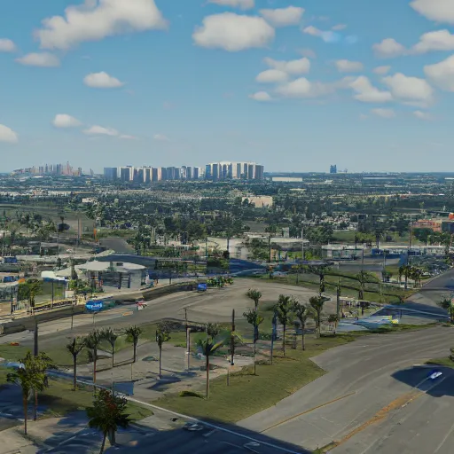 Image similar to pembroke pines florida in gta 5, 8k octane 3D render