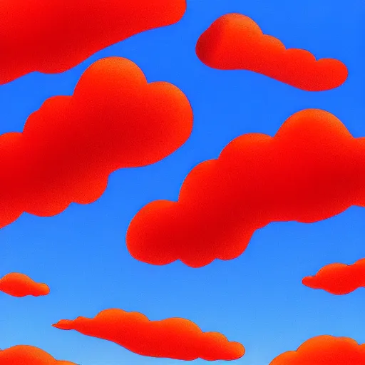 Image similar to beautiful digital art of a trail of clouds across the sky, beautiful, award - winning, digital art, yellow to red to blue sky, antview, perspective, trending on artstation