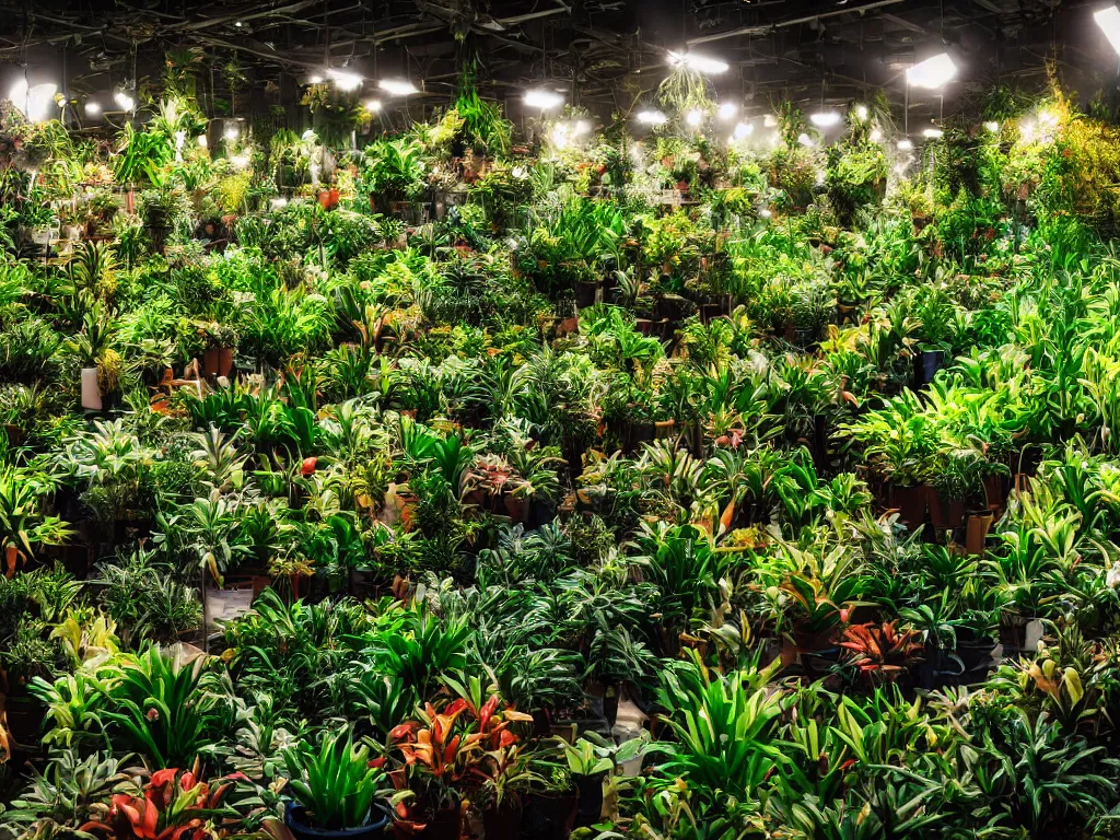 Prompt: professional photograph of a jungle of plastic plants, high quality, cinematic lighting, hd, 4 k, 8 k,