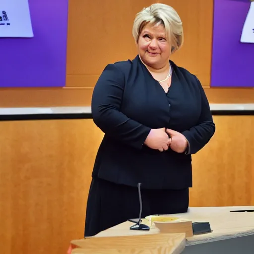 Image similar to Erna Solberg