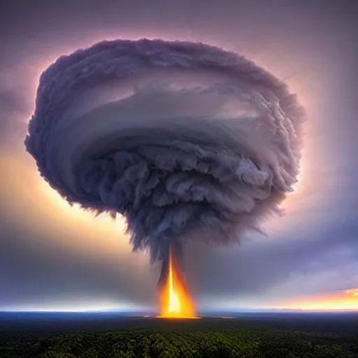 Prompt: amazing photo a tornado by marc adamus, digital art, beautiful dramatic lighting