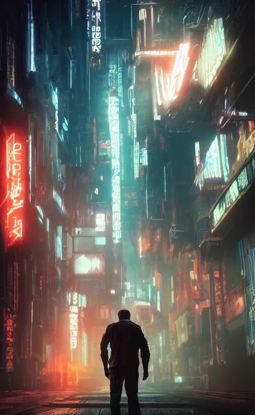 Prompt: the other world Dean Roger, Photo, 4k,octane render, photorealism, concept art, deviant art, cyberpunk, bladerunner High definition, ultra realistic, 35mm