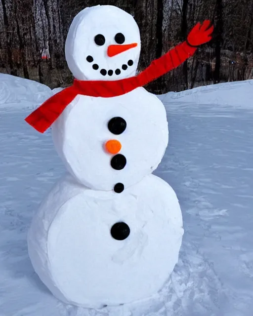 Prompt: snowman made of meat!!!!!!!!!!!!!!!!!!!!!!!!!!!!!