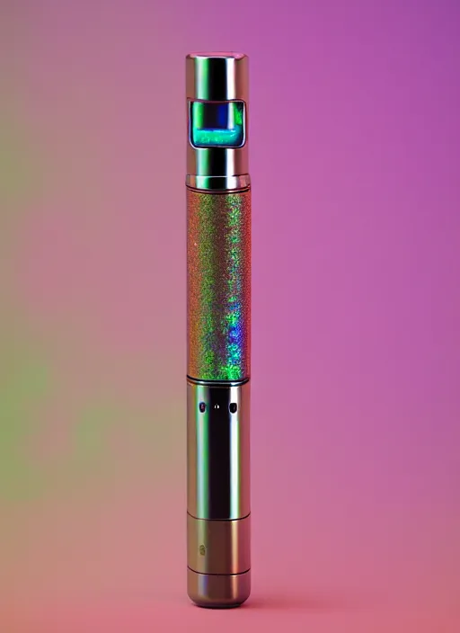 Prompt: realistic product photo of a vape covered in shriveling dead semi - translucent iridescent coral reef, emitting aura, the lighter is designed by dieter rams, 1 9 6 0, life magazine photo, natural colors, metropolitan museum, kodak, 8 k, very detailed, high resolution, product photo,