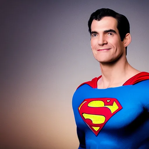 Prompt: photo of superman with the face of benjamin netanyahu, professional photography, studio lighting
