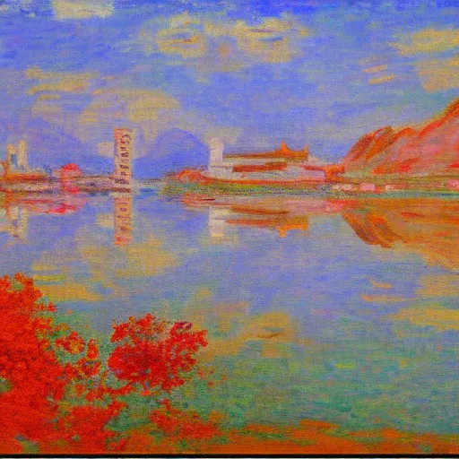 Prompt: Lhasa in the style of Monet