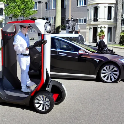 Image similar to Tesla Segway