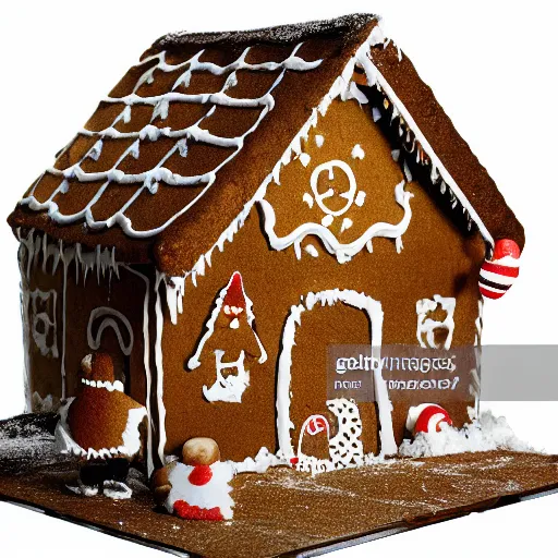 Image similar to gingerbread house arson scene, high resolution news photo