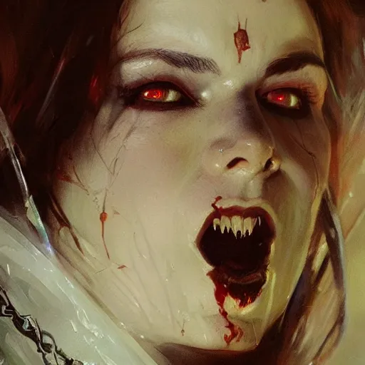 Image similar to an close up oil drawing of a vampire blood mage in style of warcraft, renaissance painting, art by anders zorn, wonderful masterpiece by greg rutkowski, expressive brush strokes, beautiful cinematic light, american romanticism by greg manchess, jessica rossier fantasy art, concept art, official art, hd mod