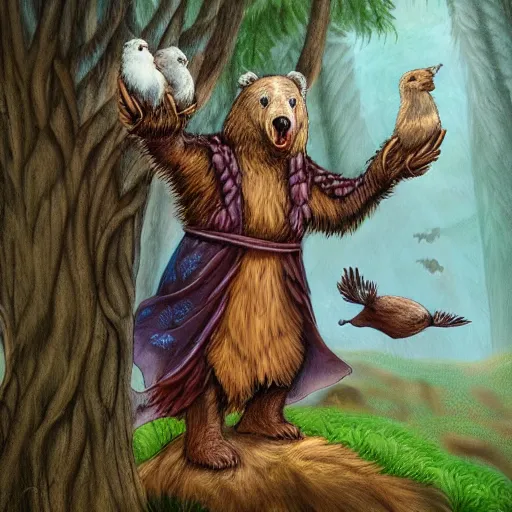 Image similar to Druid of Birds and bears