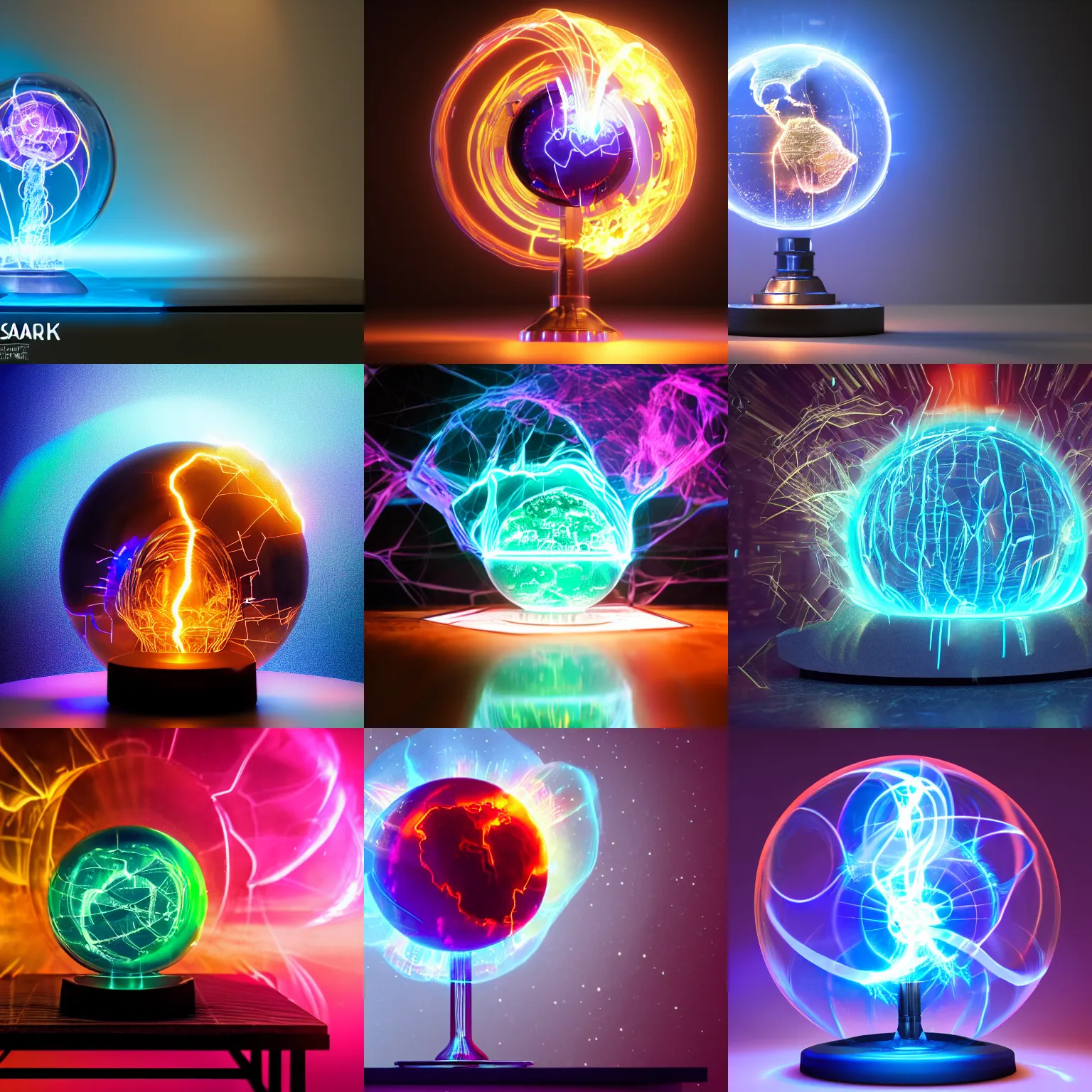 Prompt: plasma globe on a desk by eiq cgsociety, lightning, intricate detail, volumetric lighting, epic composition, hyper detailed, ultra realistic, sharp focus, octane render, candle, volumetric, ray tracing, artstation trending, cgsociety, sense of awe, swirling mist, 4 k