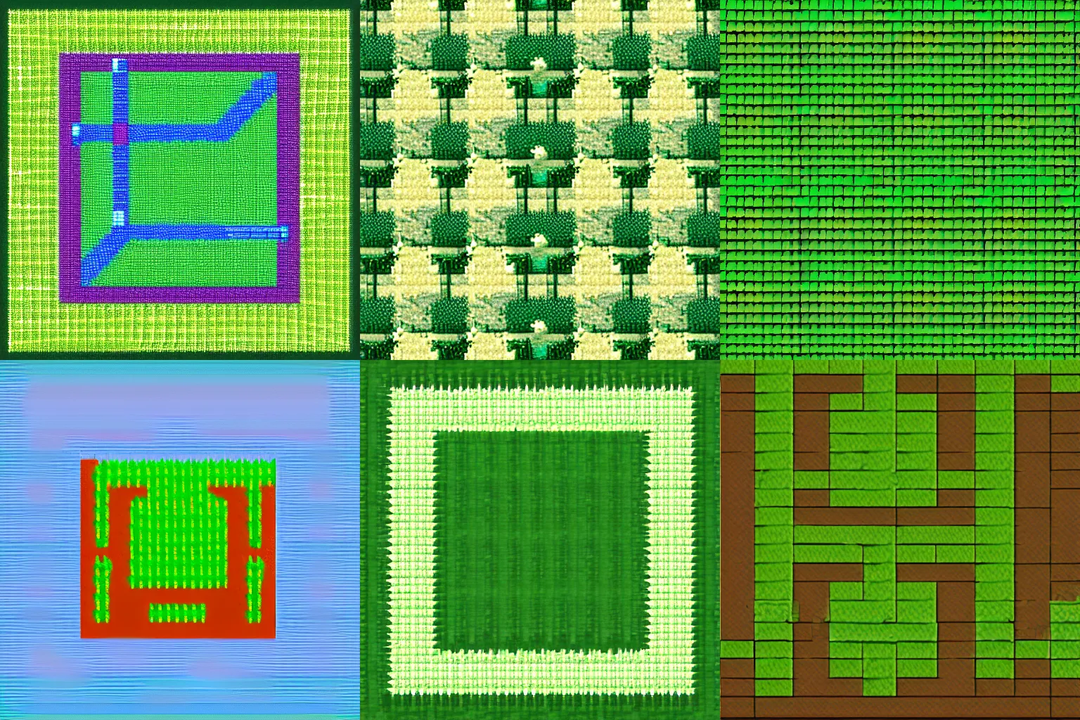 Videogame Texture Of Grass Pixel Art 1 6 X 1 6 Stable Diffusion 