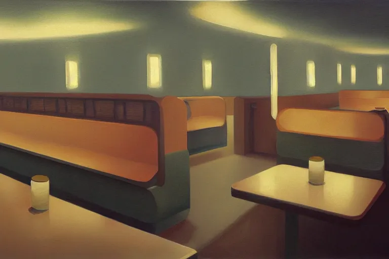 Prompt: diner near the route artwork by tim eitel