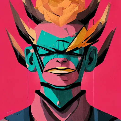 Image similar to Vega of Street Fighter 4 profile picture by Sachin Teng, asymmetrical, Organic Painting , Adidas, Impressive, Claw, Vega Mask, Violent, Dark, Rose Background, Snake, Powerful, geometric shapes, hard edges, energetic, graffiti, street art:2 by Sachin Teng:4