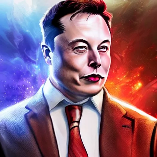 Image similar to elon musk league of legends