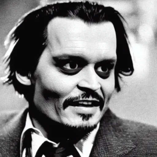 Image similar to Johnny Depp plays Jack Torrance in Shining, scene from the film