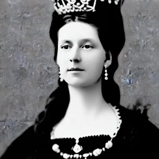 Image similar to photo of a beautiful and elegant 3 1 year old german queen, circa 1 8 6 5