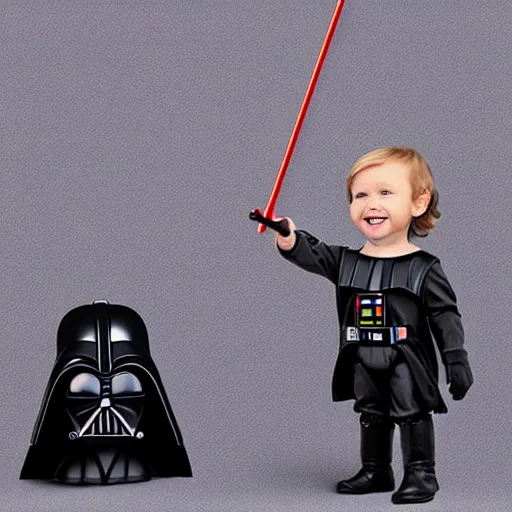 Prompt: fisher price darth vader