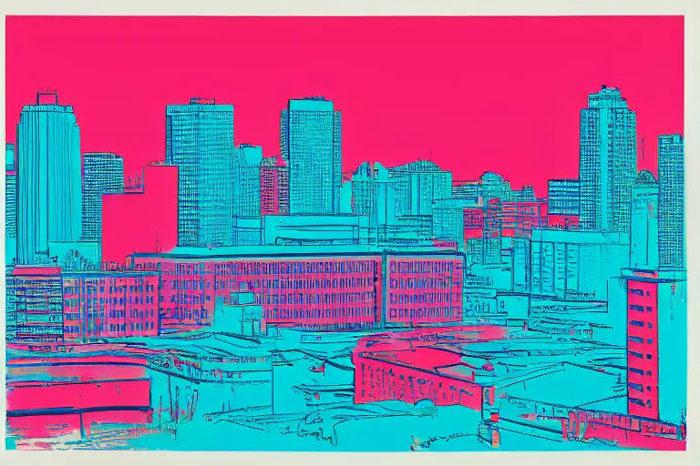 Prompt: winnipeg by andy warhol 4 k