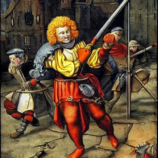 Image similar to 1 5 th century ronald mcdonald siege weapons