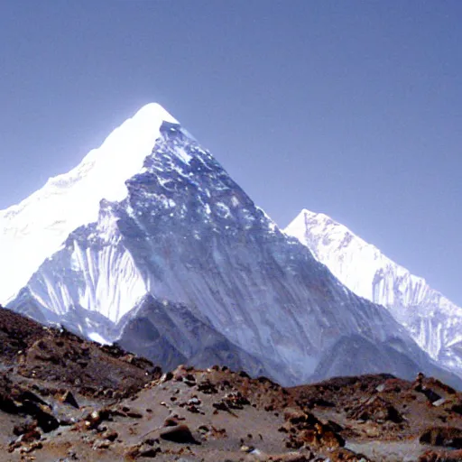 Prompt: mound of salt shaped mount everest