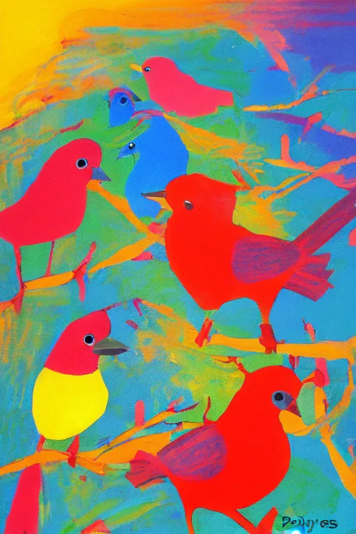 Image similar to colorful birds by pauline baynes