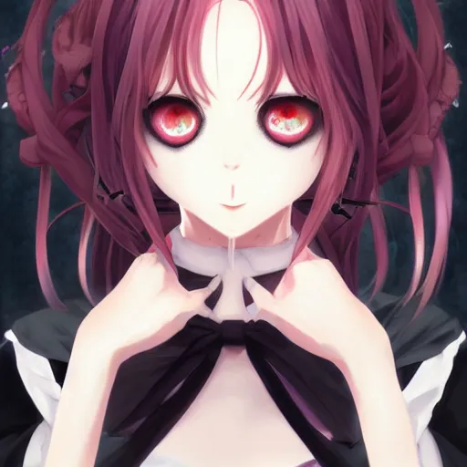 Image similar to anime portrait of a vampire as an anime girl by Stanley Artgerm Lau, WLOP, Rossdraws, James Jean, Andrei Riabovitchev, Marc Simonetti, and Sakimichan, trending on artstation