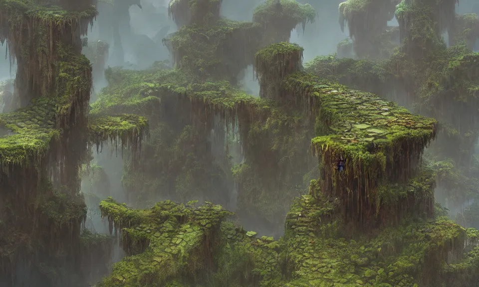A highly detailed 4K fantasy matte painting of jungle, | Stable ...