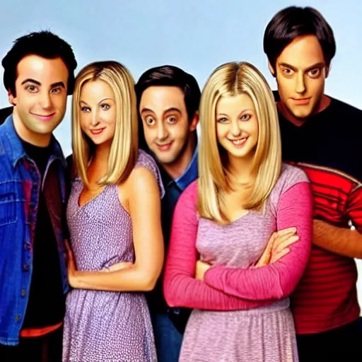 Prompt: actors from the big bang theory to the friends