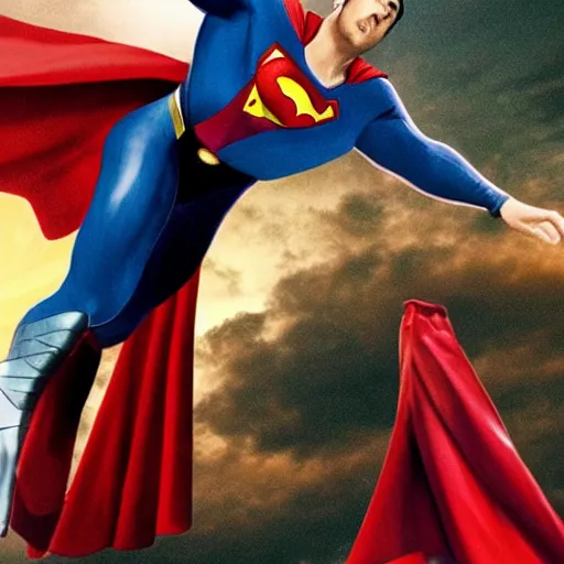 Image similar to nicholas cage as superman