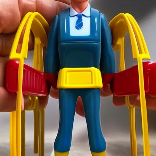 Image similar to saul goodman plastic mcdonalds toy realistic photo