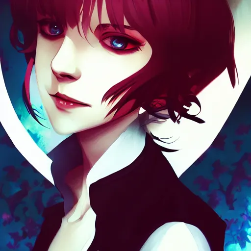 Image similar to Anne Rice as Lestat, ambient lighting, 4k, anime key visual, lois van baarle, ilya kuvshinov, rossdraws, artstation