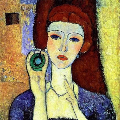 Image similar to anything, modigliani, klimt, whistler,