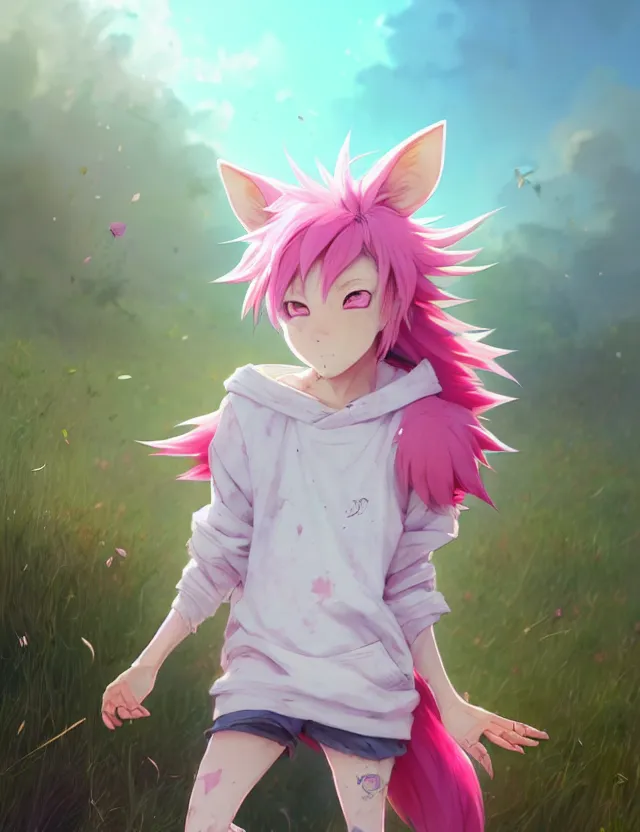 Wallpaper : Pozyomka Arknights, wolf girls, pink hair, looking at viewer  3000x4000 - greendewalld - 2245524 - HD Wallpapers - WallHere