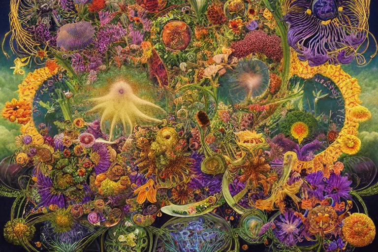 Image similar to endless path of flowers by ernst haeckel, david a. hardy, oyama kojima, phil koch, annie leibovitz, benoit mandelbrot, dan mumford, bruce pennington, mimmo rotella