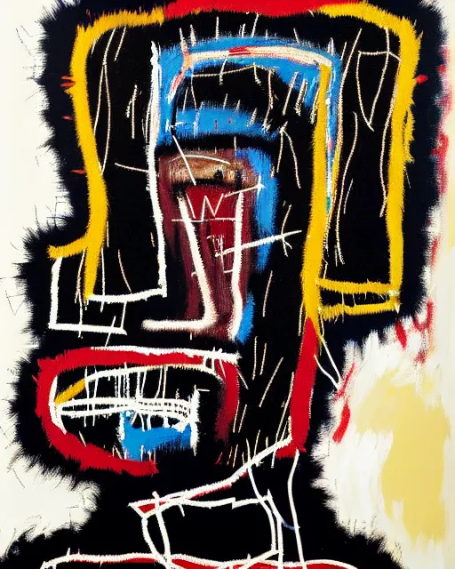 Image similar to A extremely highly detailed majestic hi-res beautiful immaculate head and shoulders award winning painting masterpiece of the face of a strong black african man by Jean-Michel Basquiat, 8k, high textures, hyper sharp, insanely detailed and intricate, super detailed, 8k HDR high quality