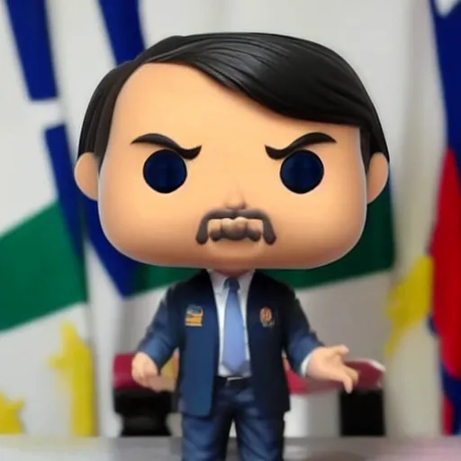 Prompt: President Bolsonaro Funko pop