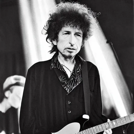 Image similar to bob dylan by alex gray