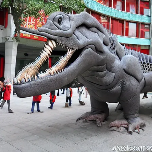 Image similar to communist dinosaur, china