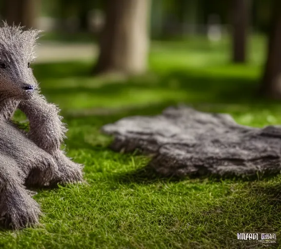 Image similar to a new creature that no one has ever seen before, in a park. highly detailed 8 k. intricate. lifelike. soft light. nikon d 8 5 0. cinematic post - processing