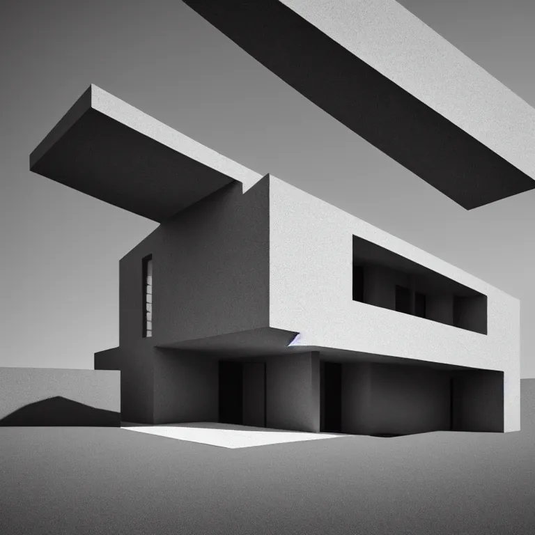 Image similar to minimalist minimal brutalist house concept art, 1 8 mm wide shot, beautiful detailed intricate insanely detailed octane render trending on artstation, 8 k artistic photography, photorealistic, dramatic volumetric cinematic perfect light, chiaroscuro, award - winning photograph, blender, unreal engine, masterpiece, raphael, caravaggio, harsh flash photography