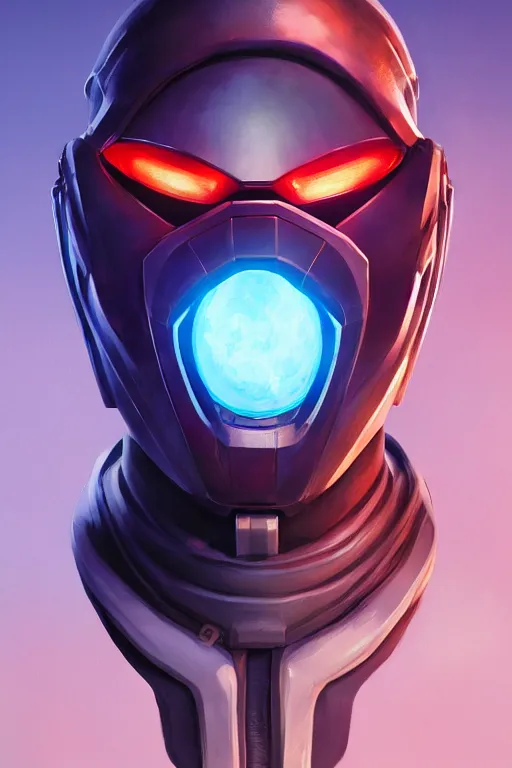 Image similar to epic mask helmet robot ninja portrait stylized as fornite style game design fanart by concept artist gervasio canda, behance hd by jesper ejsing, by rhads, makoto shinkai and lois van baarle, ilya kuvshinov, rossdraws global illumination radiating a glowing aura global illumination ray tracing hdr render in unreal engine 5